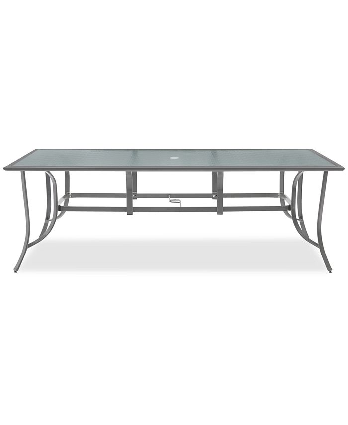 Furniture CLOSEOUT! Reyna Aluminum 84" X 42" Outdoor Dining Table