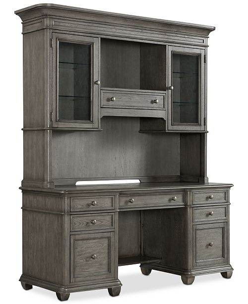 Furniture Sloane Home Office 2 Pc Set Credenza Hutch Reviews Furniture Macy S