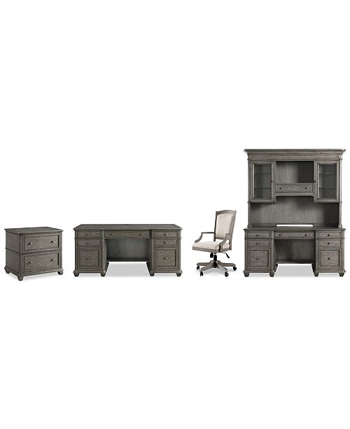 Furniture Sloane Home Office 5 Pc Set Executive Desk Credenza
