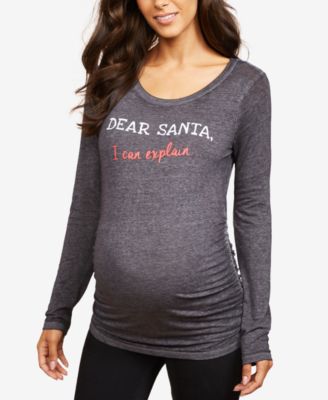 Motherhood Maternity - Dear Santa, I can explain™ Graphic Maternity Tee