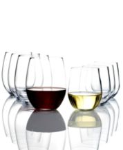 Riedel HAPPY O 11 1/4 fl.oz. Colored Stemless Wine Glasses (Set 4)  5414/44 - The Home Depot