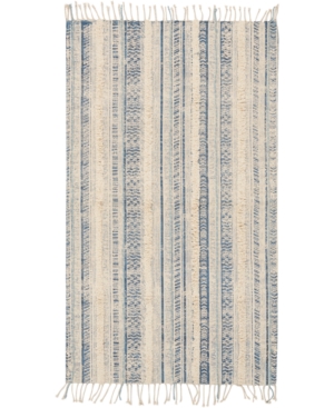 Nourison Tribal Chic Ivory Blue 27in x 45in Accent Rug Bedding