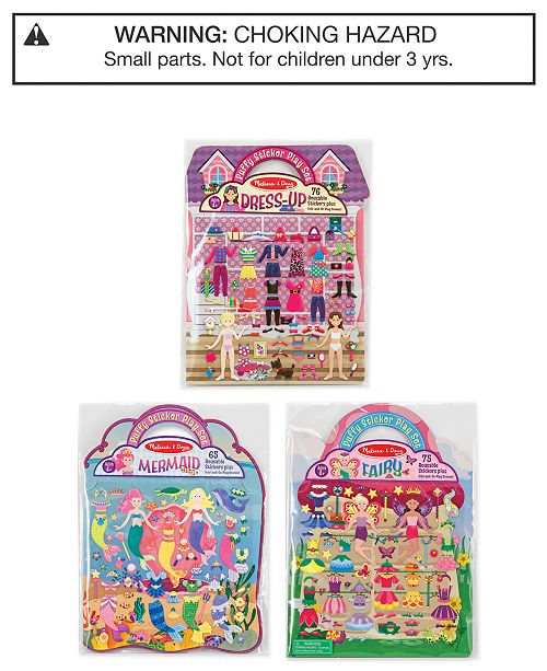 Melissa and Doug Melissa & Doug 3Pk. Fairy, DressUp & Mermaid Puffy