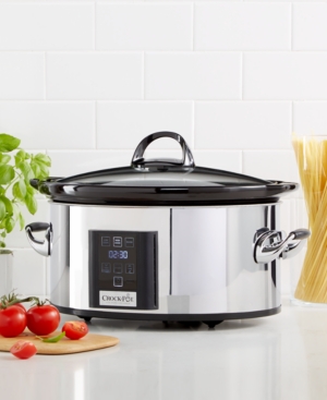 Crock-Pot SCVT650-ps Slow Cooker, 6.5 Qt. with Touch Screen Technology