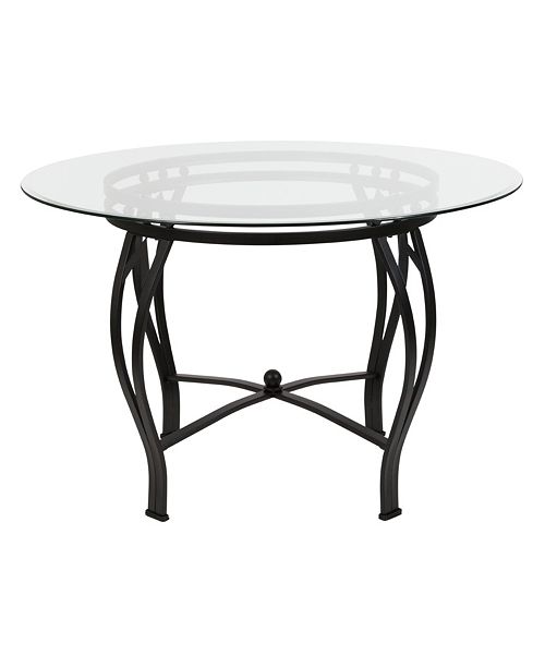 ikea round glass table
