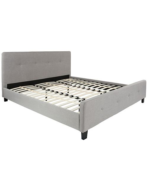 Flash Furniture Tribeca King Size Tufted Upholstered Platform Bed