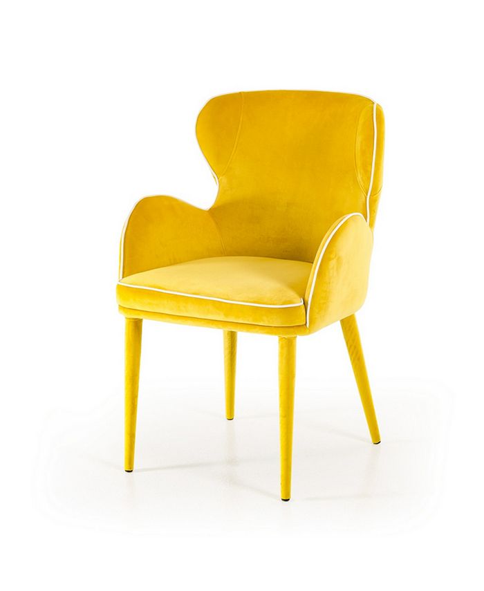 VIG Furniture Modrest Tigard Modern Green Fabric Dining Chair Macy's