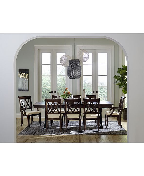 Furniture Baker Street Dining Furniture, 9Pc. Set (Dining Trestle