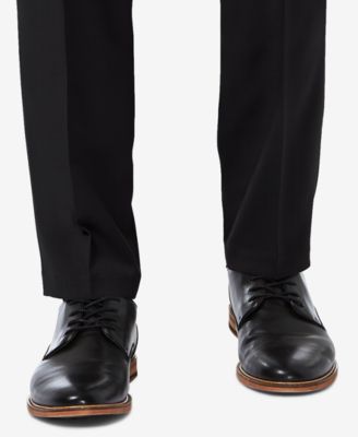 Men's Premium Comfort Slim-Fit Performance Stretch Flat-Front Dress Pants