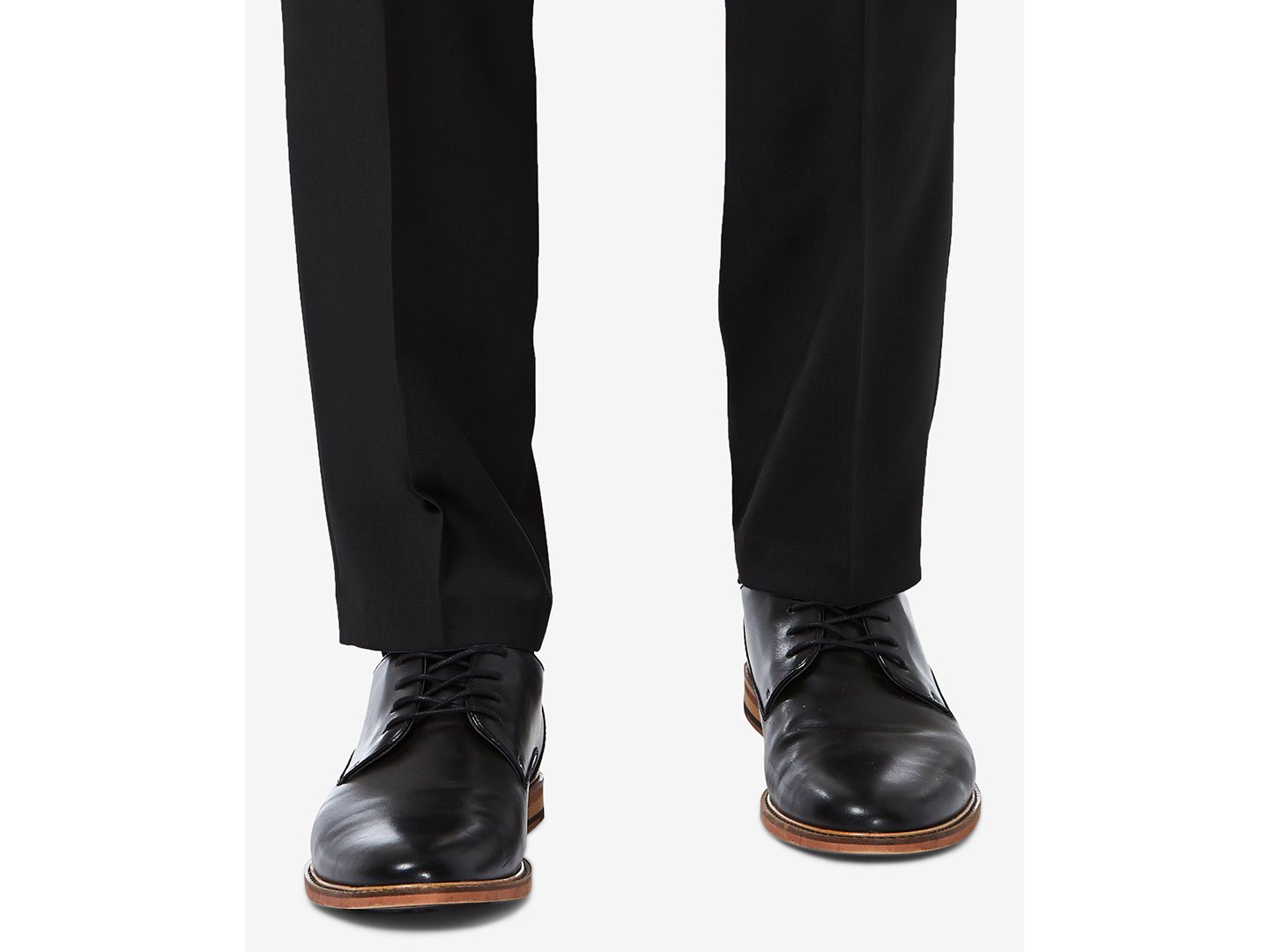 Мужские брюки Haggar Premium Comfort Slim-Fit Performance Stretch Flat-Front Dress Pants, цвет: Чёрный — фото 5