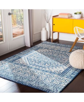 Harput HAP-1081 Dark Blue 5'3" x 7'3" Area Rug
