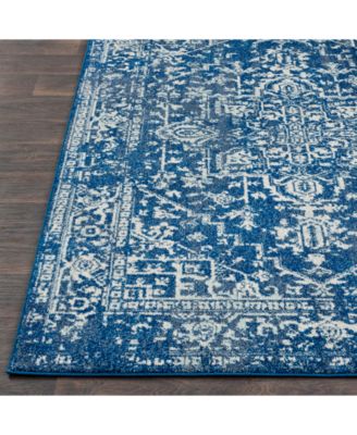Harput HAP-1022 Dark Blue 5'3" x 7'3" Area Rug