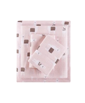 Intelligent Design Novelty Printed Flannel 4-Pc. Sheet Set, Full