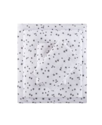 Novelty Printed Flannel 4-Pc. Sheet Set, Queen