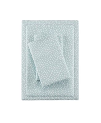 Novelty Printed Cotton Flannel 4-Pc. Sheet Set, Queen