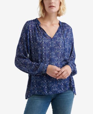 Lucky Brand - Printed Peasant Top