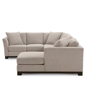 Furniture - Elliot II 138" Fabric 3-Pc. Chaise Sectional