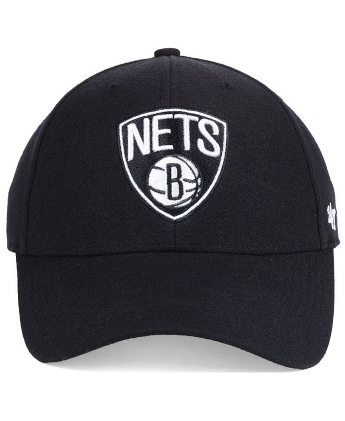 '47 Brand Brooklyn Nets Black White MVP Cap & Reviews - Sports Fan Shop ...