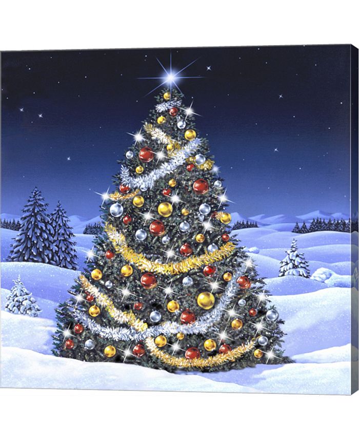Metaverse Christmas Tree and Glowing Lights by Dbk-Art Licensing Canvas ...