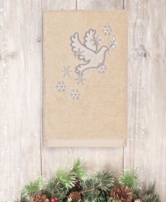 Christmas Dove 100% Turkish Cotton Hand Towels