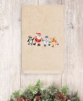 Christmas Skating Party 100% Turkish Cotton Hand Towels