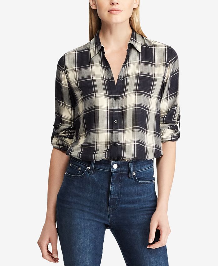 Lauren Ralph Lauren Plaid Twill Shirt Macy's