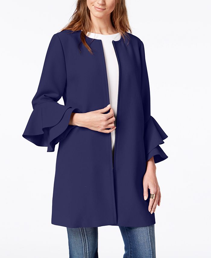 Alfani Petite Flared Sleeve Collarless Jacket Created for Macy s Macy s