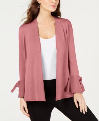 Alfani tie 2025 sleeve cardigan