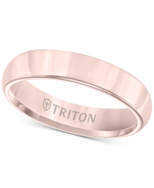 image of Triton Domed Comfort Fit Band in Rose Tungsten Carbide