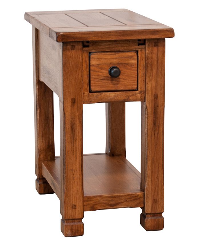 Sunny Designs Sedona 27"H Rustic Oak Chair Side Table Macy's