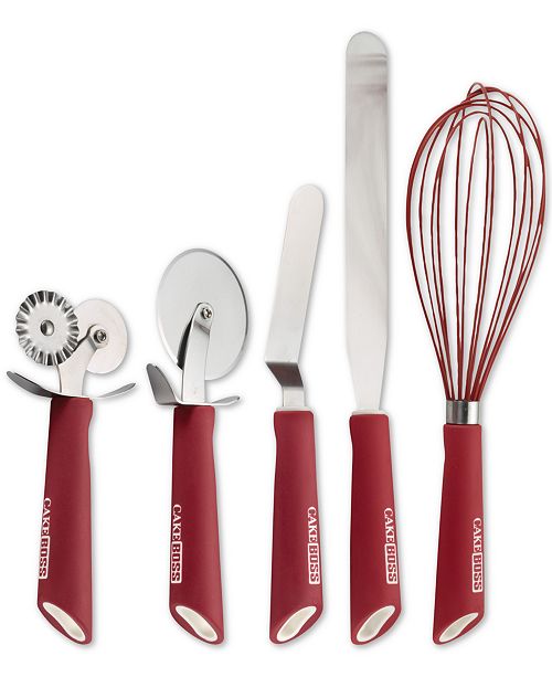 Cake Boss 5 Pc Stainless Steel Baking Decorating Tool Set