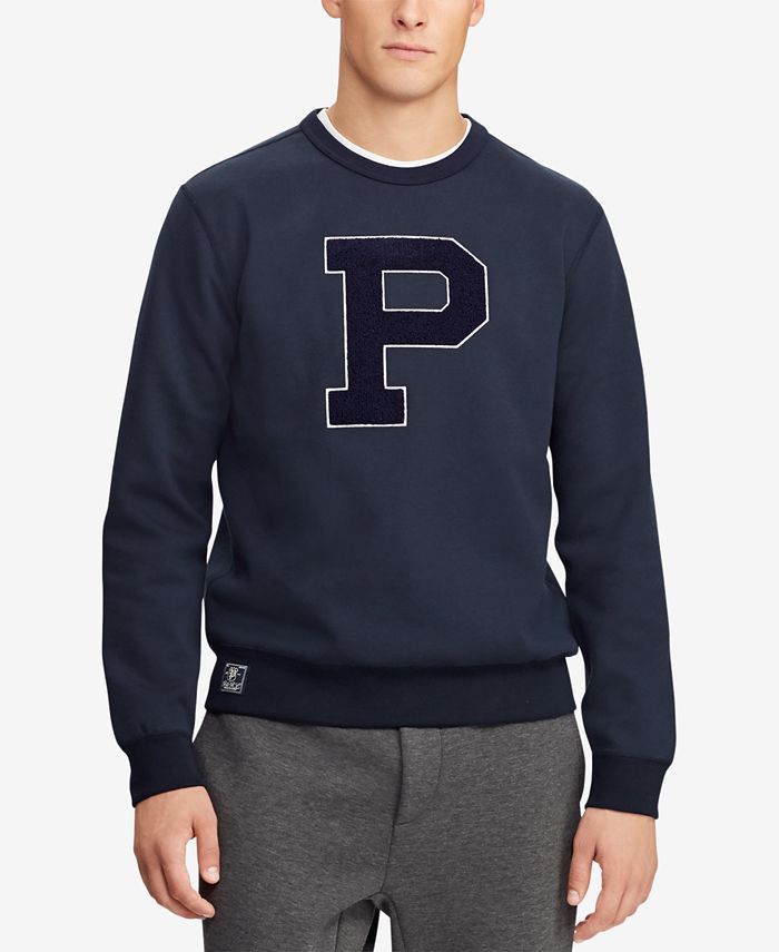 Polo Ralph Lauren Men's Chenille P Logo Double-Knit Sweatshirt