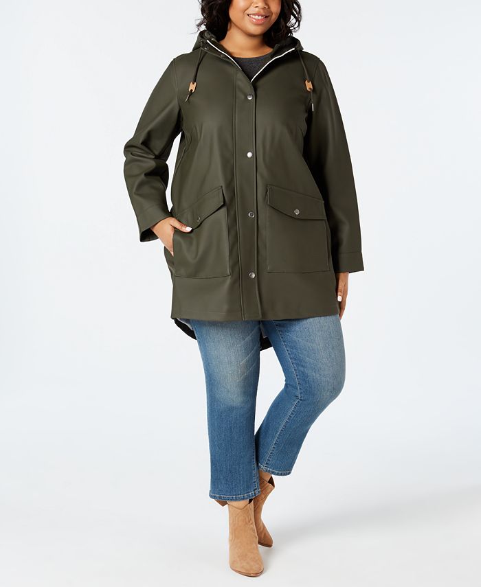 belofte veeg Torrent Levi's Trendy Plus Size Hooded Rain Parka Jacket & Reviews - Jackets &  Blazers - Plus Sizes - Macy's