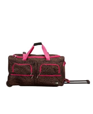 Rockland 30" Duffle Bag In Pink Leopard