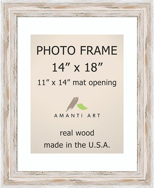 Amanti Art Alexandria Whitewash 14 X 18 Matted 11 X 14 Opening