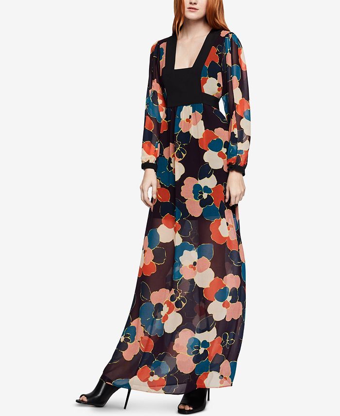 BCBGeneration Floral-Print Maxi Dress - Macy's