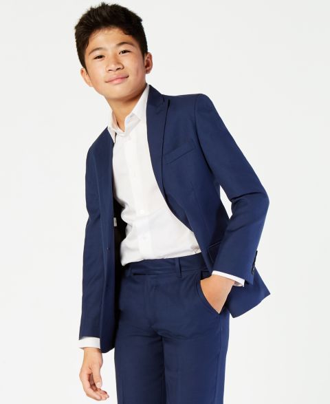 Детские Calvin Klein Big Boys Slim-Fit Infinite Stretch Suit Jacket