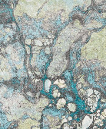 Surya - Aberdine ABE-8014 Aqua 5'2" x 7'6" Area Rug