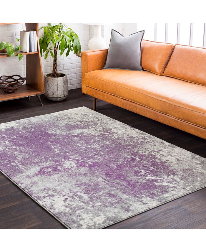 Surya Aberdine ABE8026 Medium Gray 7'10" x 10'6" Area Rug Macy's