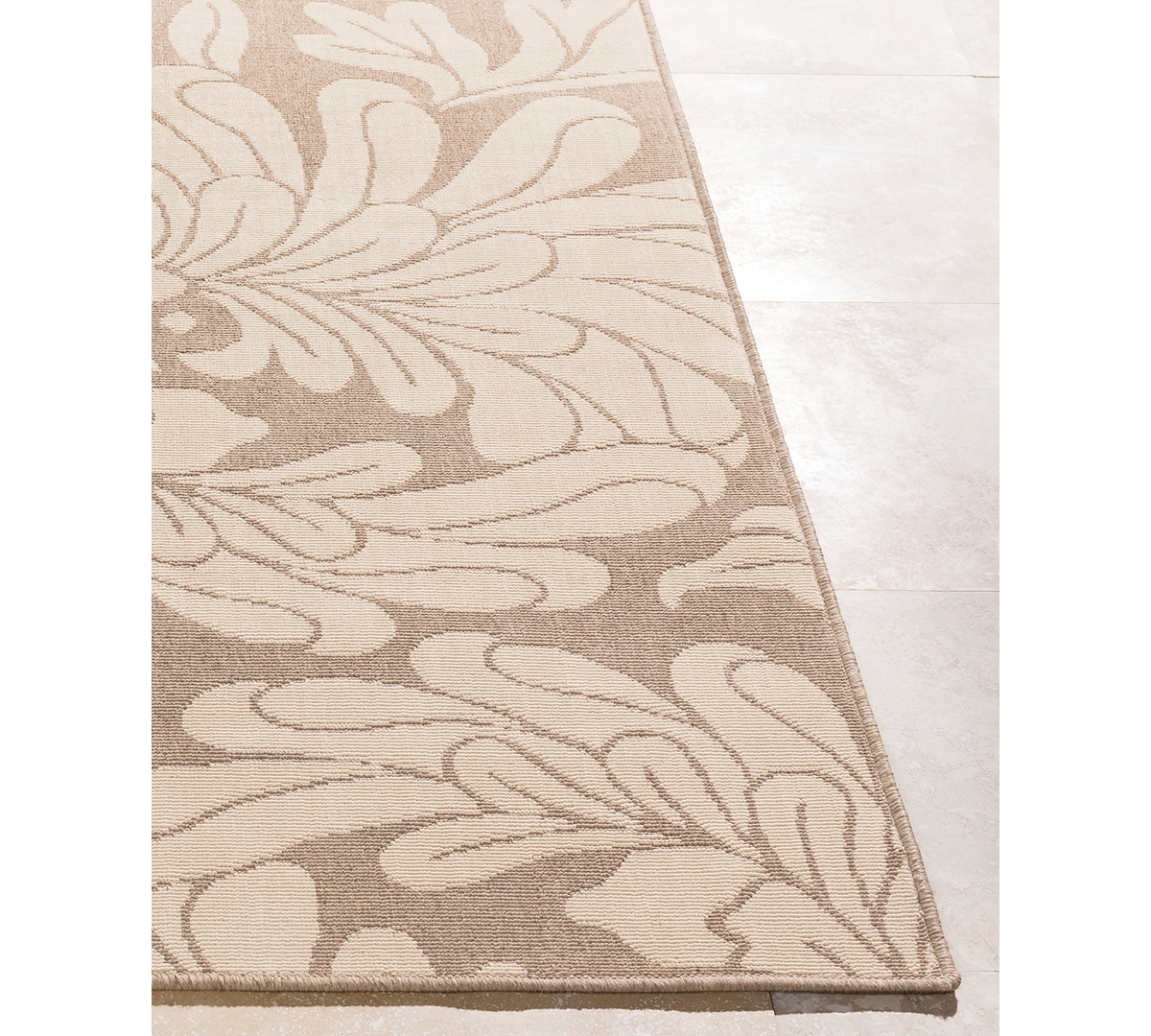 Livabliss Alfresco Alf-9616 Camel 8'9" Square Area Rug, Indoor/Outdoor