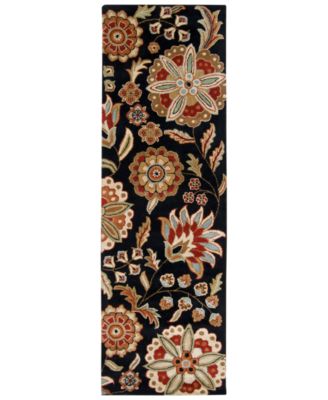 Livabliss - Athena ATH-5017 Black 2'6" x 8' Runner Area Rug