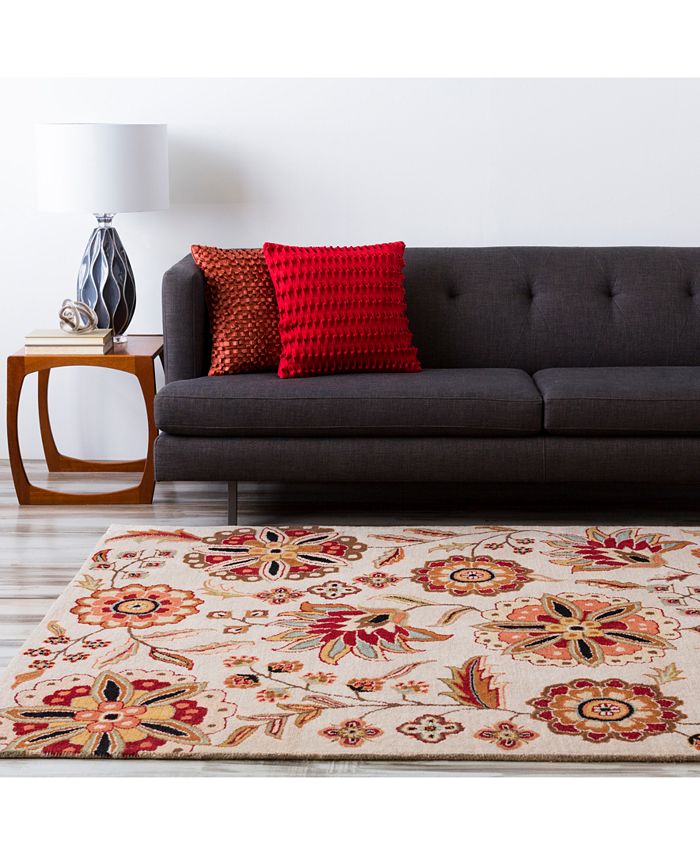 Surya Athena ATH5035 Dark Brown 4' Round Area Rug Macy's