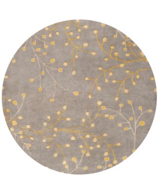 Livabliss - Athena ATH-5060 Taupe 8' Round Area Rug