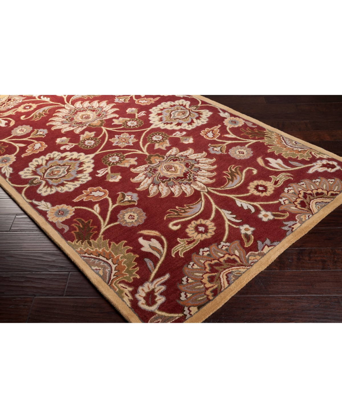 Livabliss Caesar Cae-1061Area Rug - Burgundy