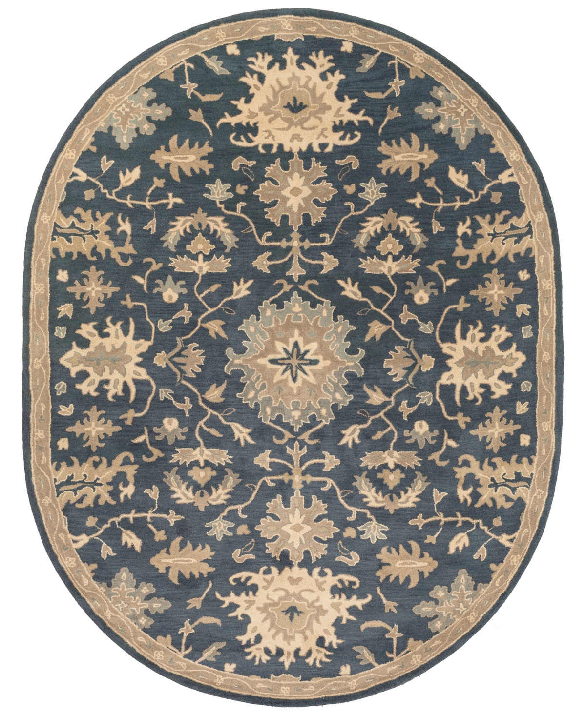 Surya Caesar Cae-1154 Navy 8' x 10' Oval Area Rug - Navy