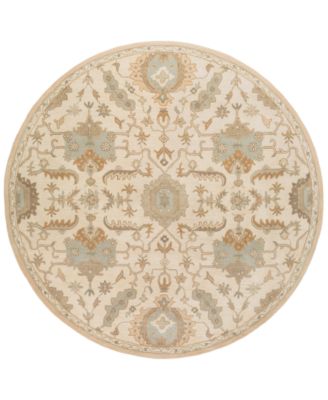 Livabliss - Caesar CAE-1166 Beige 4' Round Area Rug