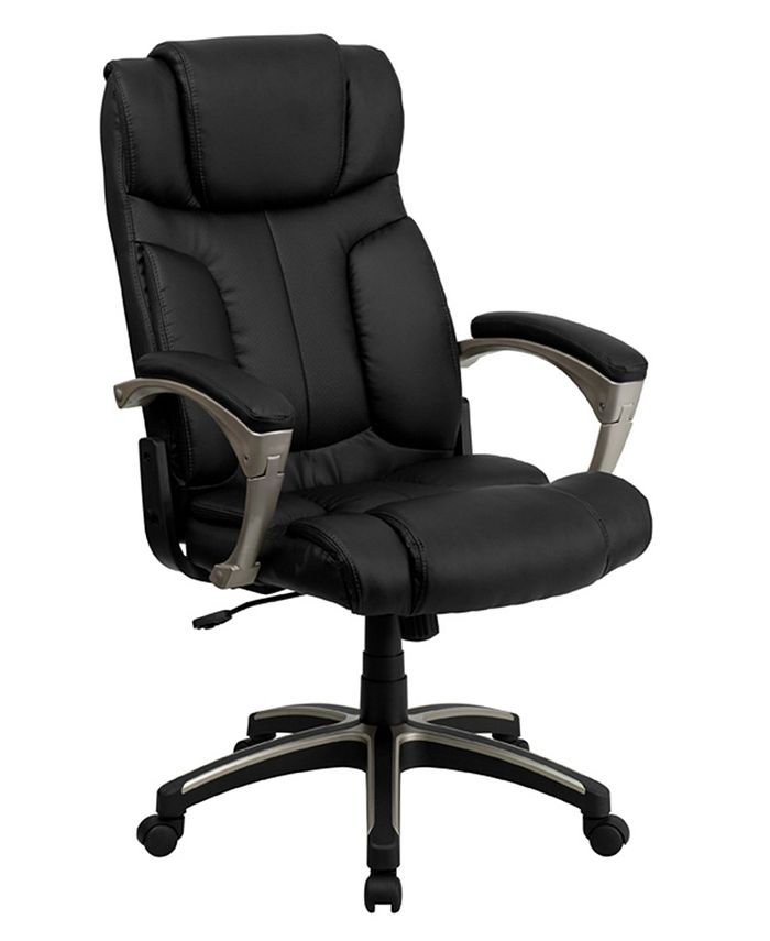 Clickhere2shop Offex High Back Folding Black Leather Executive Office Chair - Macy's