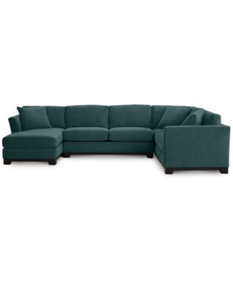 Elliot II 138" Fabric 3-Piece Chaise Sleeper Sectional