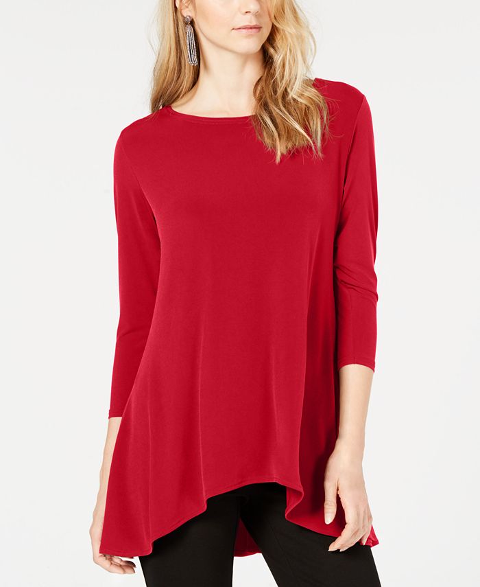 Alfani Petite High-Low Tunic, Created for Macy's & Reviews - Tops ...