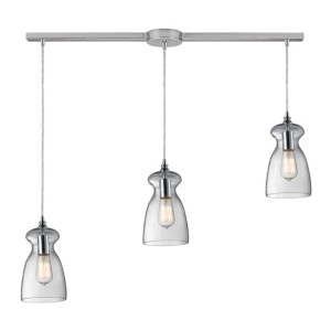 Menlow park 3- Light Pendant in Polished Chrome
